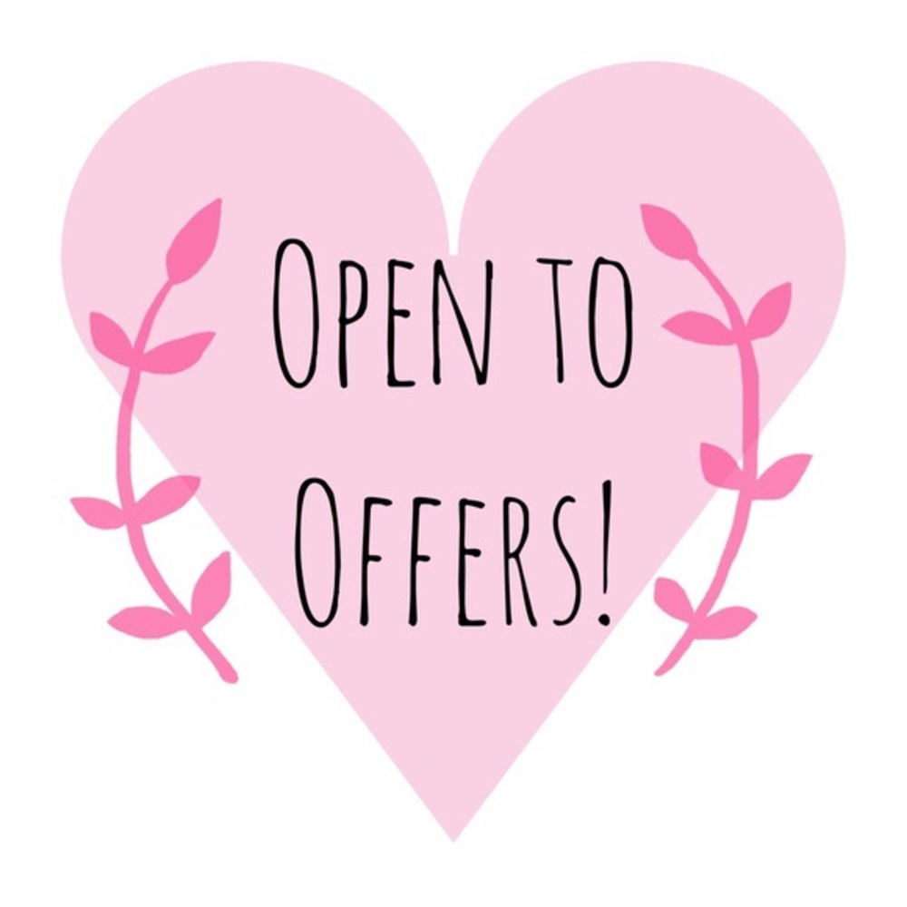 Open to all reasonable offers! 💗